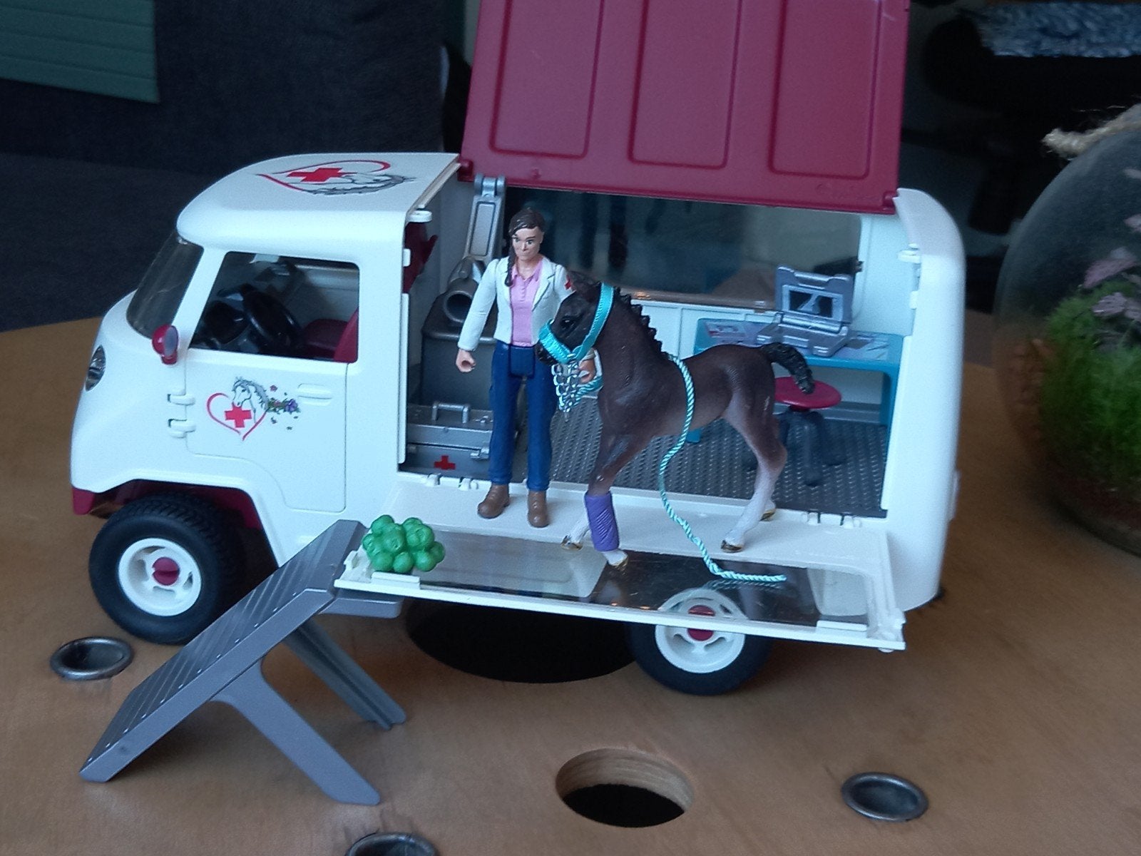 Schleich mobiele dierenarts, Ophalen of Verzenden, Gebruikt, Paard, Beeldje of Figuurtje