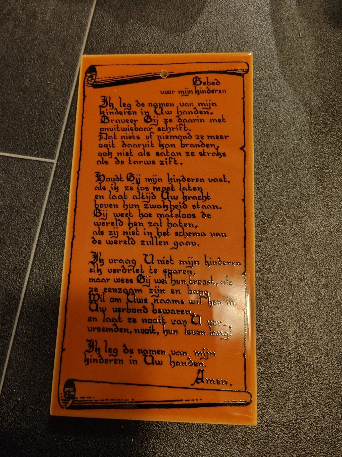 Tegel gebed, Ophalen of Verzenden