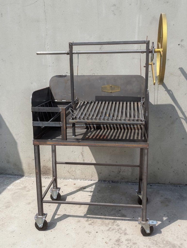 Grilltrailer Argentijnse Grill 100 cm met Brasero, Pluggematen 1, 8331TV Steenwijk, Grilltrailer, Ophalen of Verzenden, Info@grilltrailer.nl