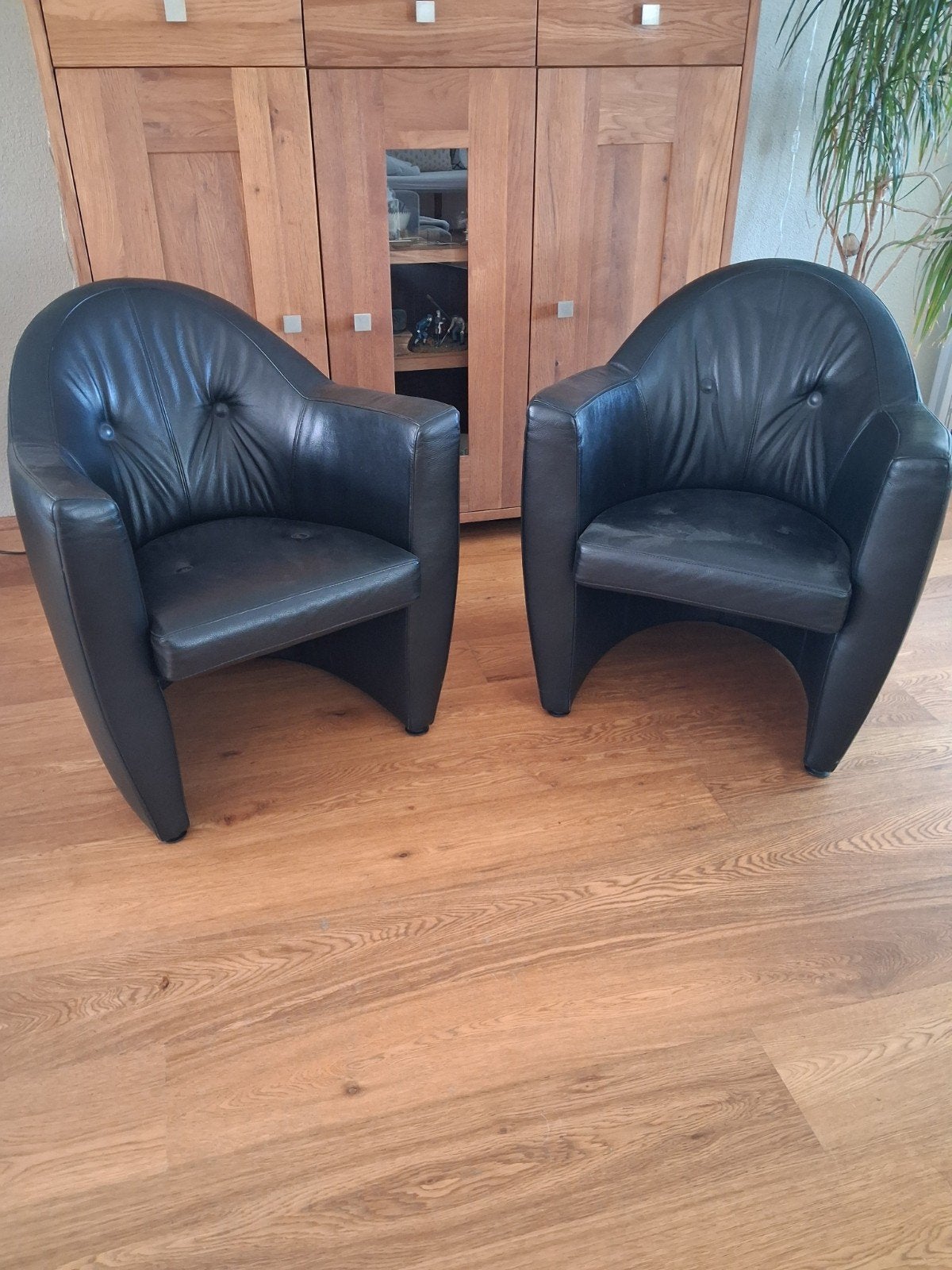 leolux fauteuils zwart, Huis en Inrichting, Fauteuils, Ophalen, Zo goed als nieuw, 75 tot 100 cm, Leer