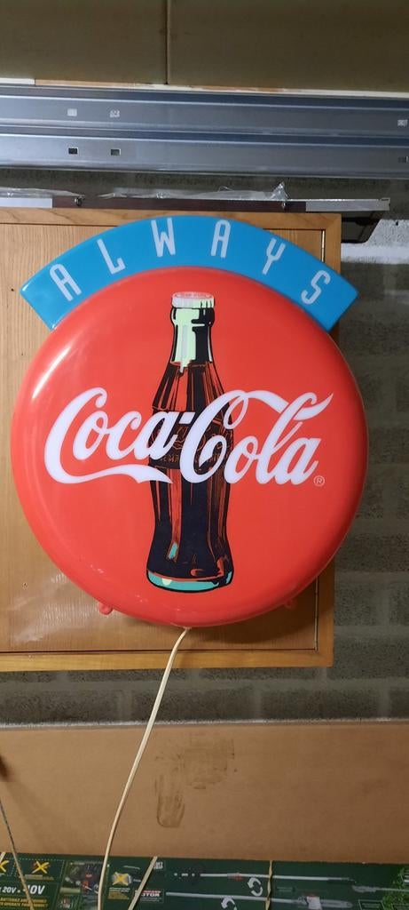 Vintage Coca-Cola Verlicht Reclamebord - 'Always', Ophalen of Verzenden