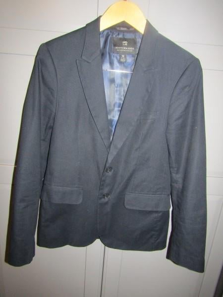 G407 Scotch & Soda mt 46 jasje colbert donkerblauw, Zo goed als nieuw, Scotch & Soda, Maat 46 (S) of kleiner, Verzenden