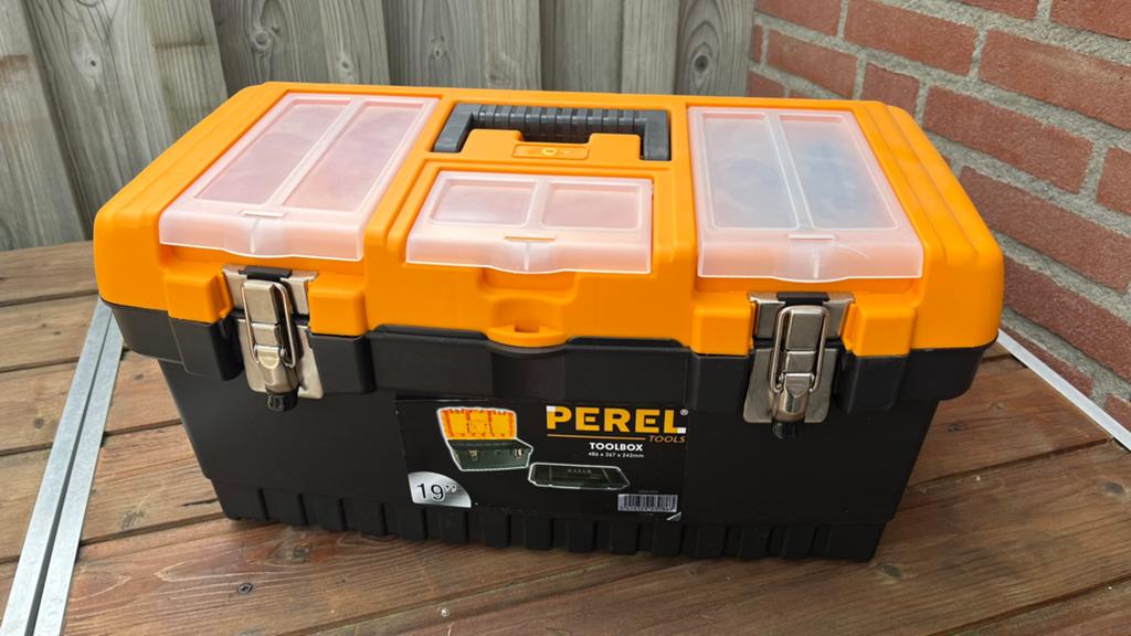 Als nieuw - Gereedschapkist Toolbox 48x26x24 cm, Ophalen, Zo goed als nieuw