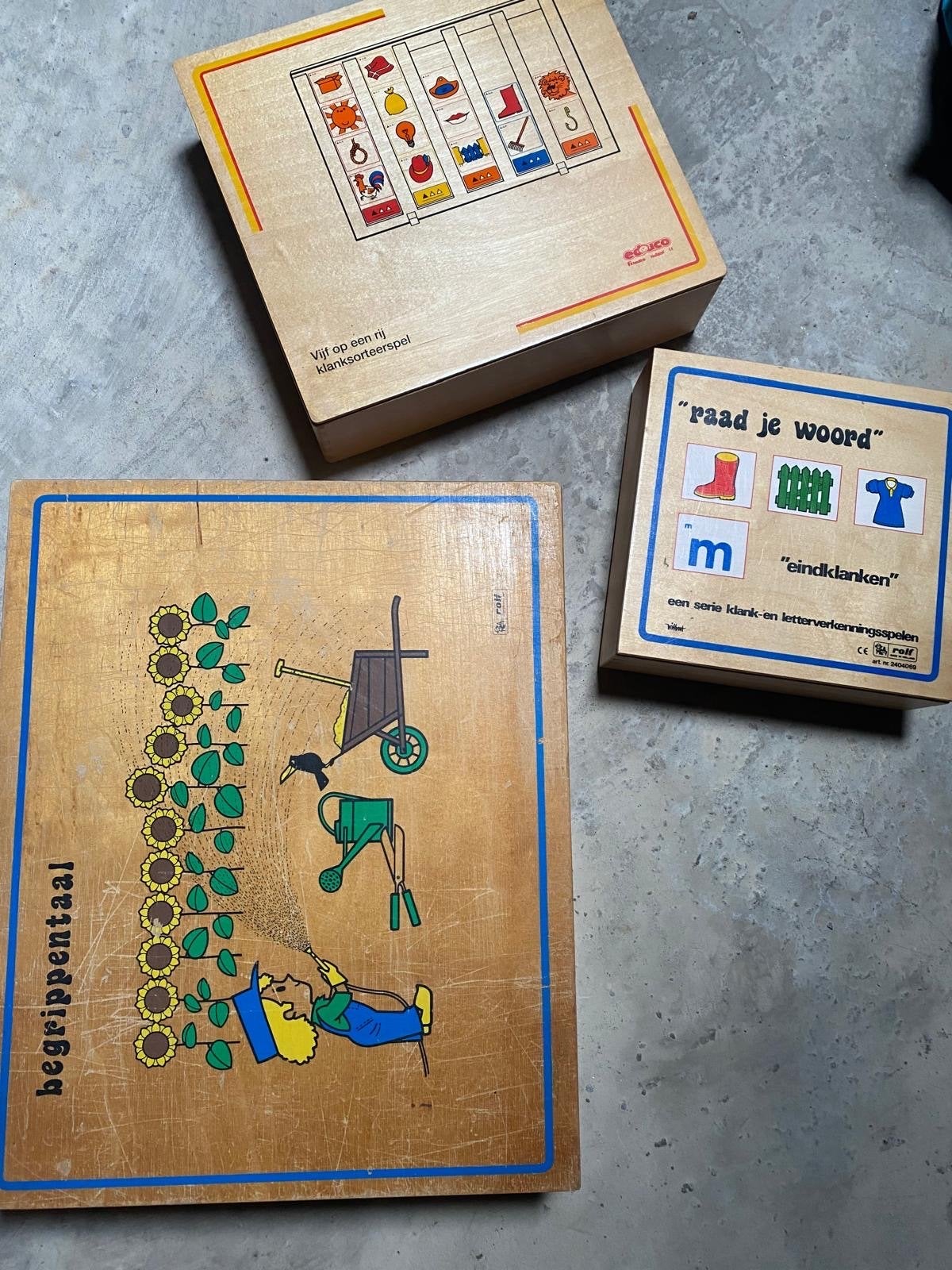 Educatief speelgoed: Taalspellen van Rolf en Educo, Kinderen en Baby's, Ophalen, Gebruikt, Taal en Lezen