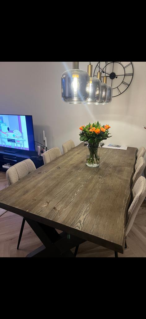 Tafel 200cm, Huis en Inrichting, Tafels | Eettafels, Ophalen, 50 tot 100 cm, Zo goed als nieuw, Vijf personen of meer