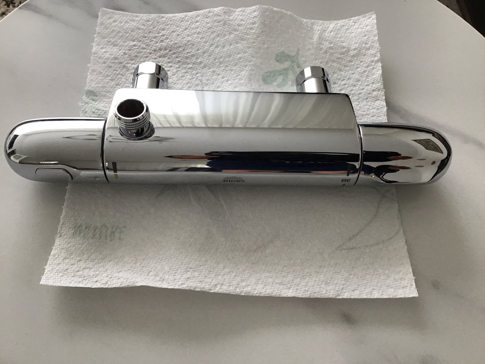 Nieuwe Grohe Douchekraan 12 cm - Chroom, Doe-het-zelf en Verbouw, Ophalen of Verzenden, Nieuw, Chroom, Douche