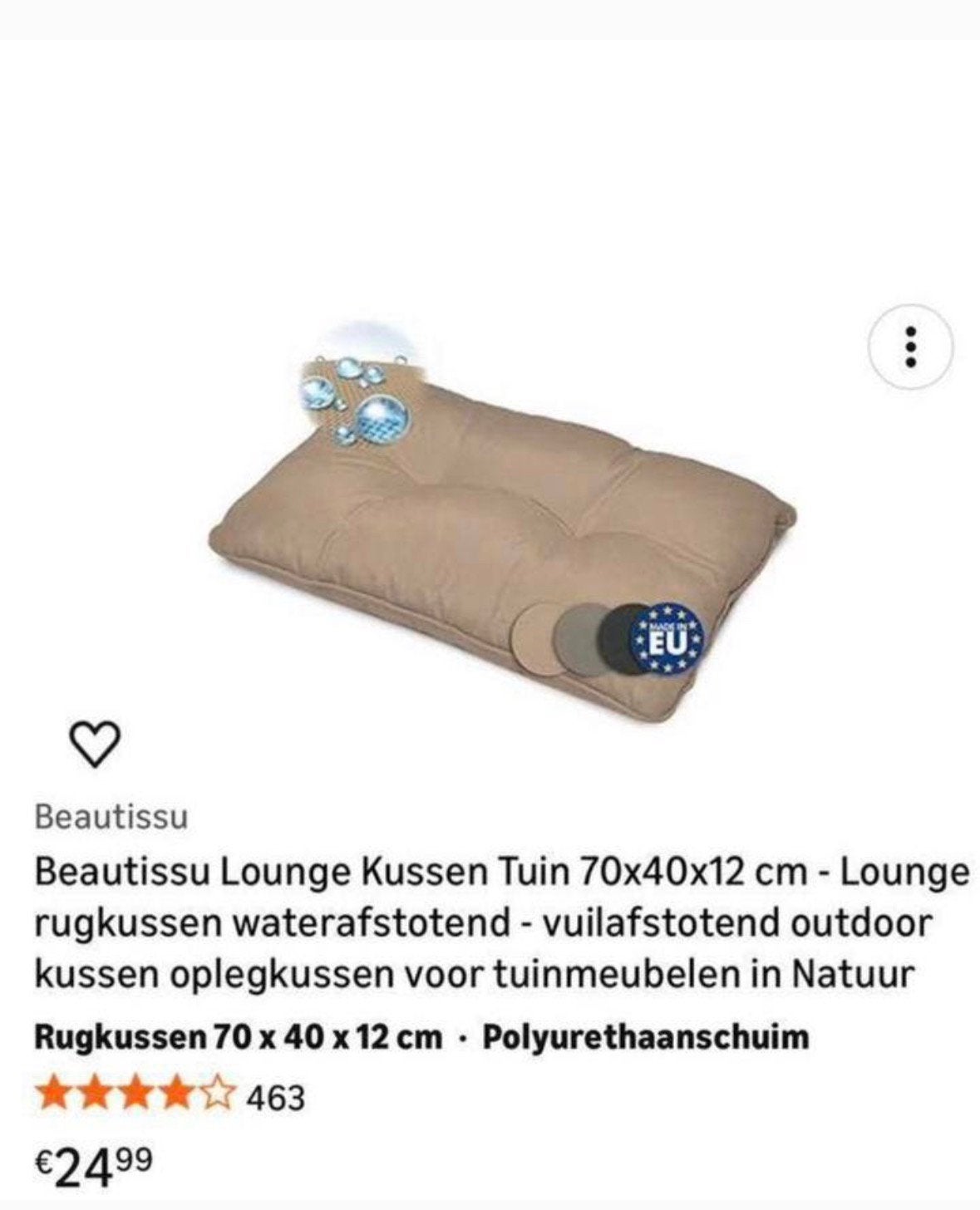 Tuinset/loungset kussens, Ophalen of Verzenden, Zo goed als nieuw