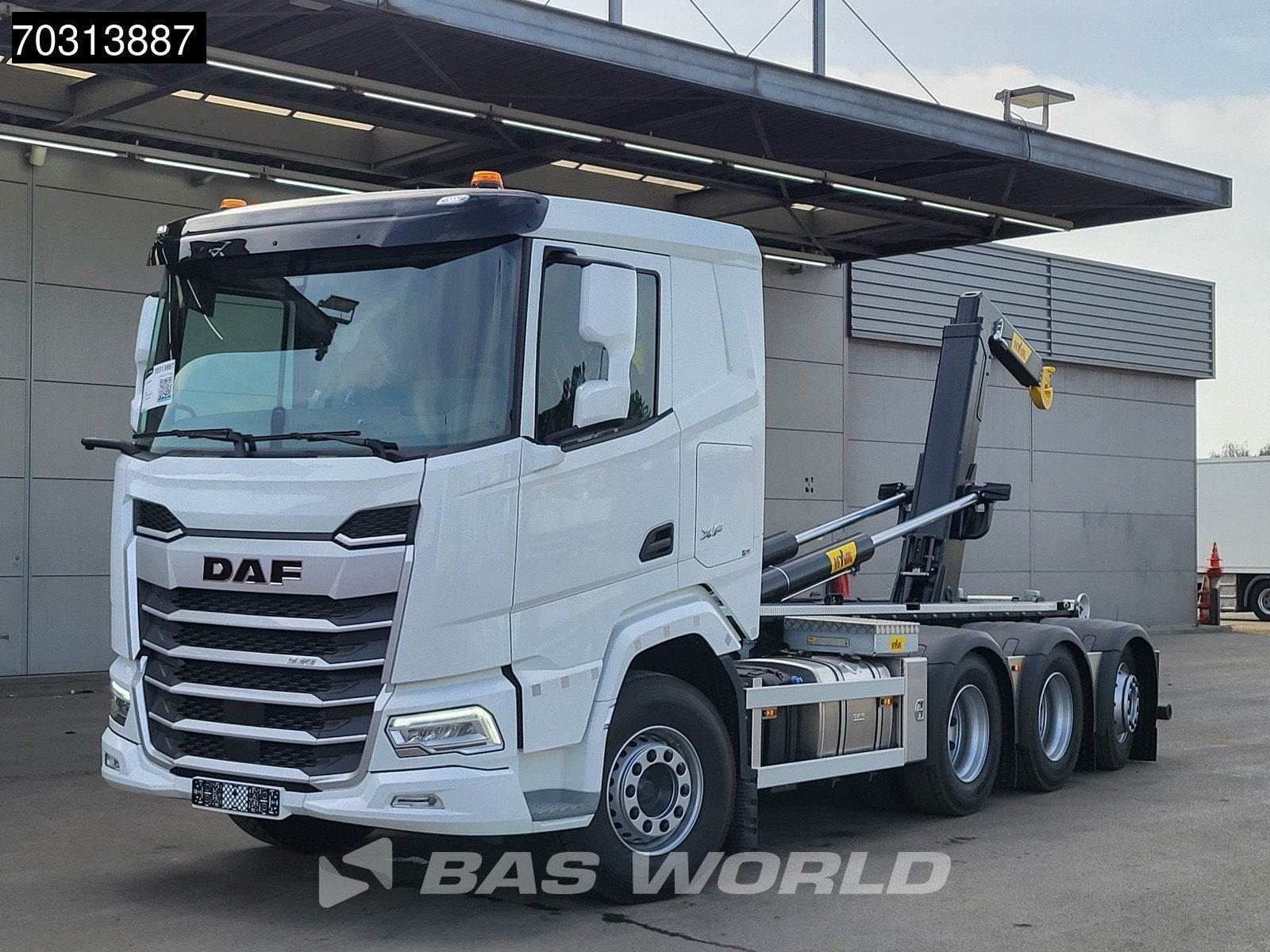 DAF XF 530 8X4 NEW 30tons HYVA 30-60-S Heavy Duty Containers, Auto's, Automaat, Stof, Euro 6, Wit