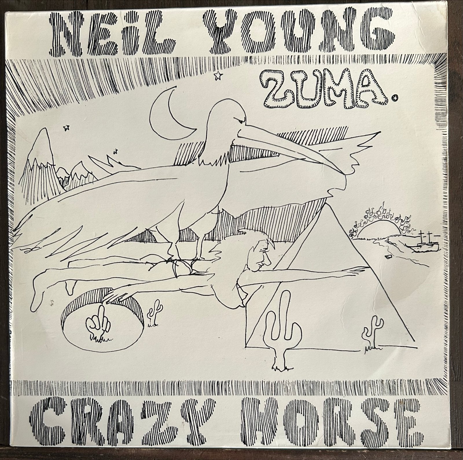 Neil Young with Crazy Horse - Zuma LP (1975), LP, Gebruikt, Originele persing, Ophalen of Verzenden