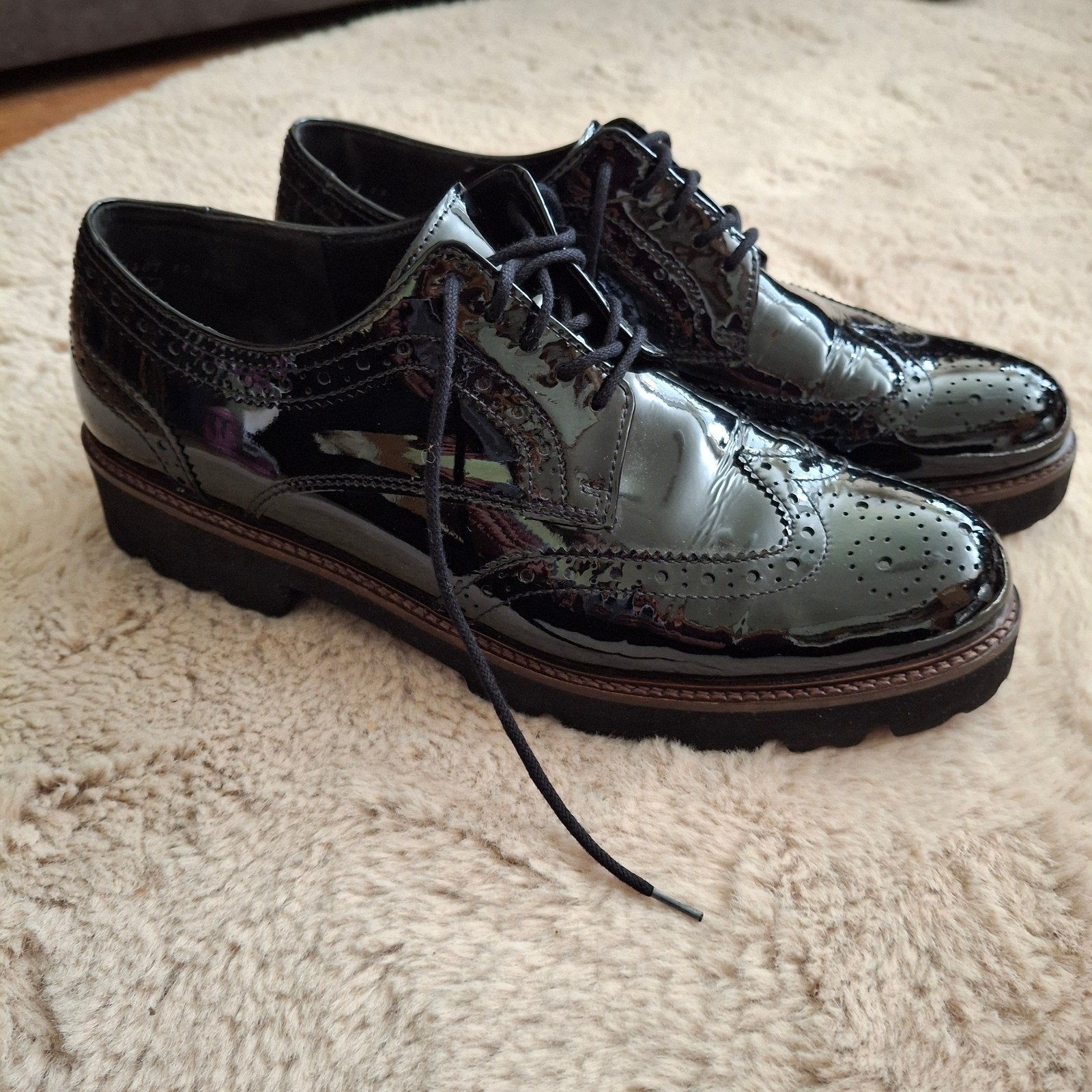 Gabor dames schoenen maat 39.5, zwart lakleer, Zwart, Gabor, Ophalen of Verzenden, Zo goed als nieuw