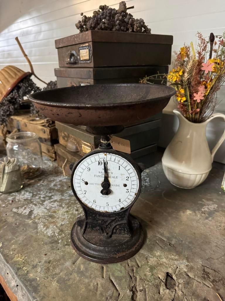 Oude salter weegschaal, Antiek en Kunst, Curiosa en Brocante, Ophalen of Verzenden