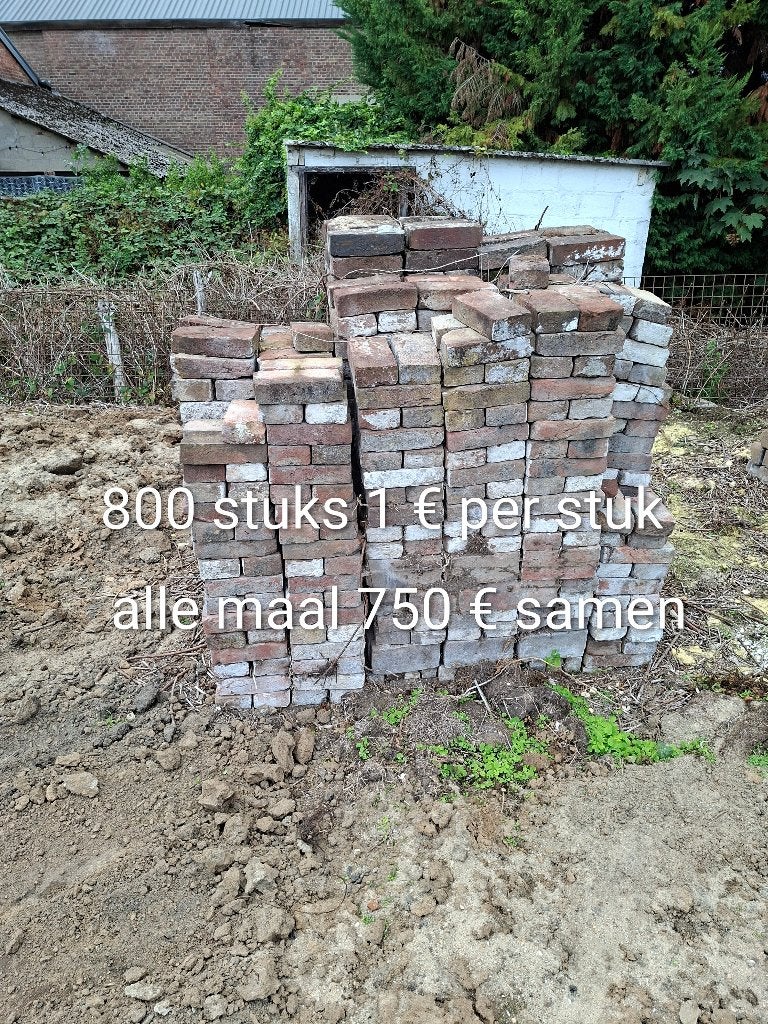 Veldbrandsteen, Ophalen, Gebruikt, Bakstenen