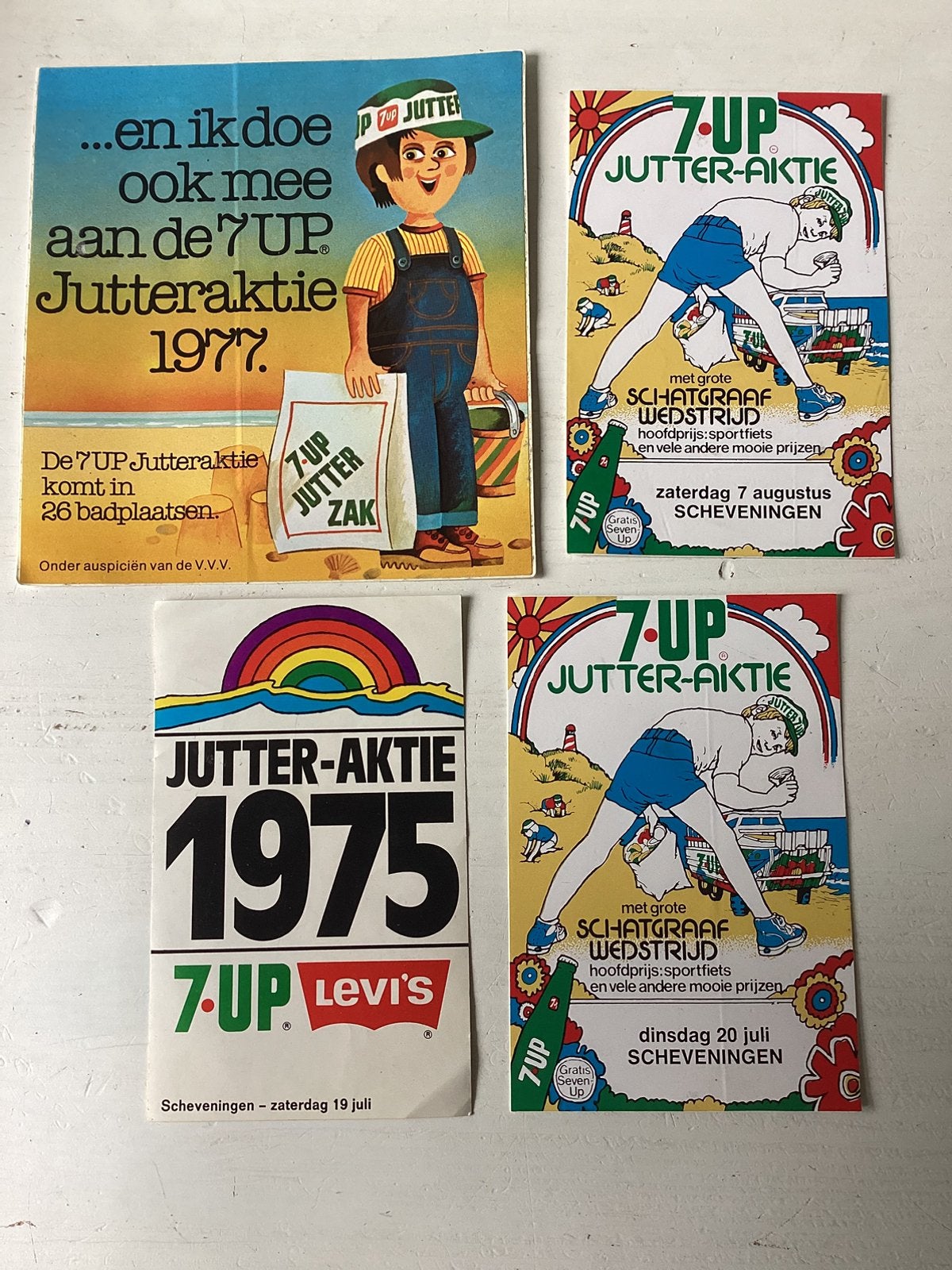 4 stickers 7UP jutteraktie (m2454986156) — Stickers — Marktplaats
