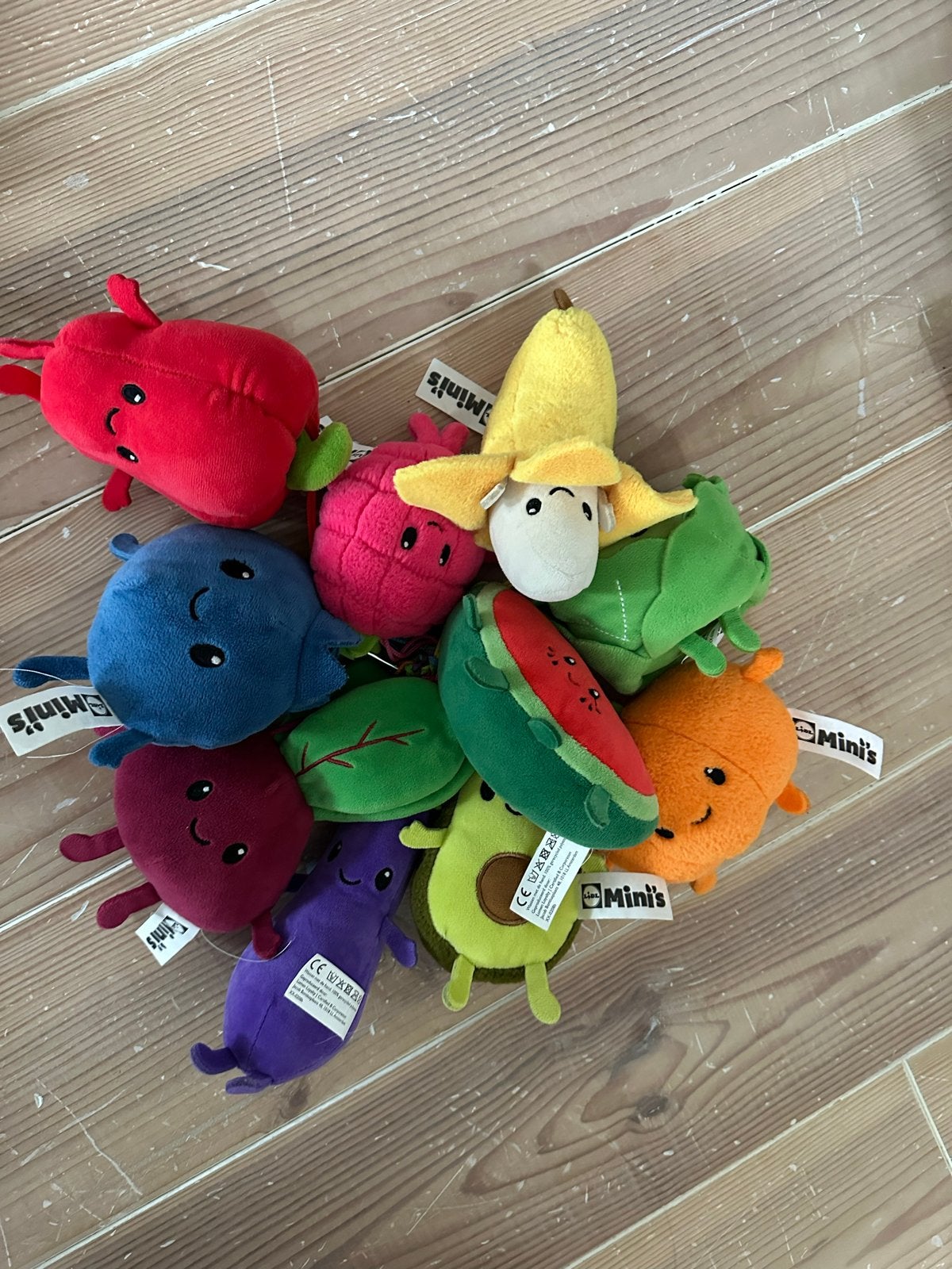 Lidl Mini's Knuffels - Complete Set Groenten en Fruit, Lidl, Overige typen, Ophalen of Verzenden, Meerkleurig