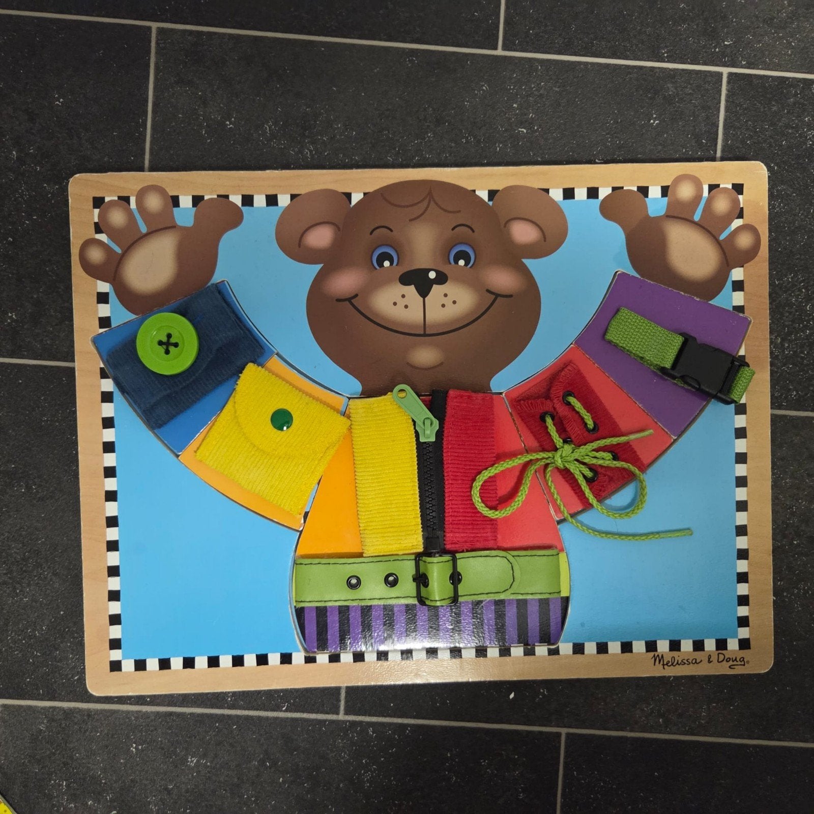 Melissa & Doug aankleedbeer puzzel, Ophalen of Verzenden, Gebruikt, Overige typen