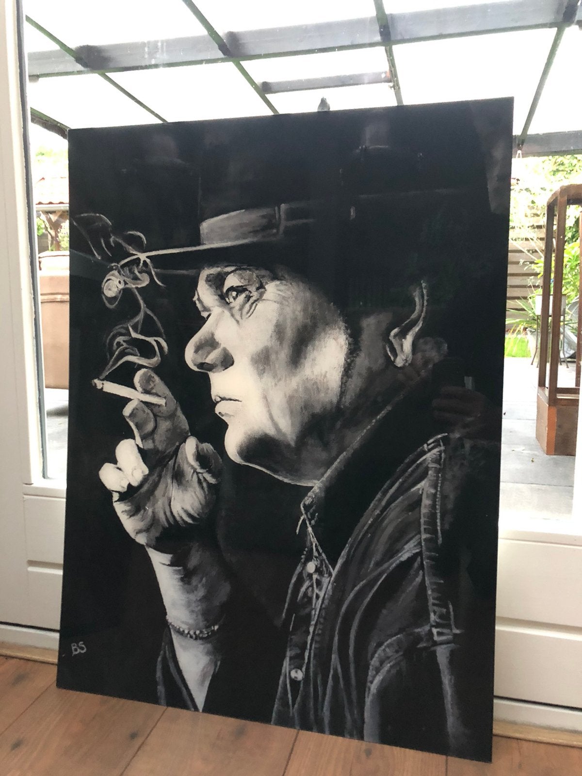 Hazes op acrylglas 80/60, Nieuw, Ophalen of Verzenden, Schilderij, 75 – 100