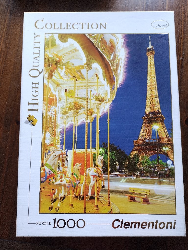 Clementoni puzzel Parijs / Eiffeltoren (1000 stukjes), Ophalen of Verzenden, 500 t/m 1500 stukjes, Zo goed als nieuw, Legpuzzel