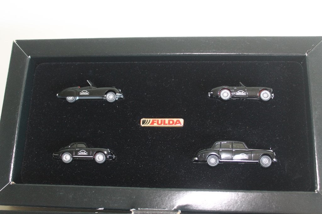 Wiking Fulda-set met 4 sportmodellen, Hobby en Vrije tijd, Modelauto's | 1:87, Ophalen of Verzenden, Zo goed als nieuw, Auto, Wiking