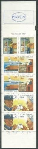 FINLAND 1988 Fmk. 14,00 Postale Diensten Postzegelboekje, Verzenden, Finland, Postfris