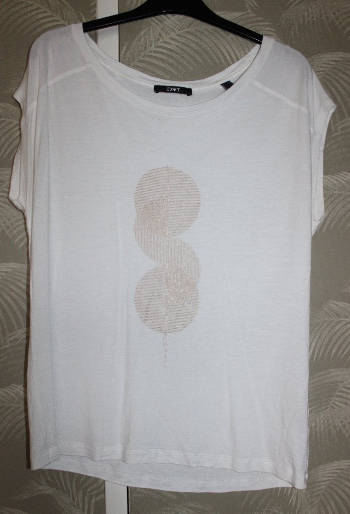 T-shirt van Esprit maat M, Maat 38/40 (M), Wit, Ophalen of Verzenden, Zo goed als nieuw