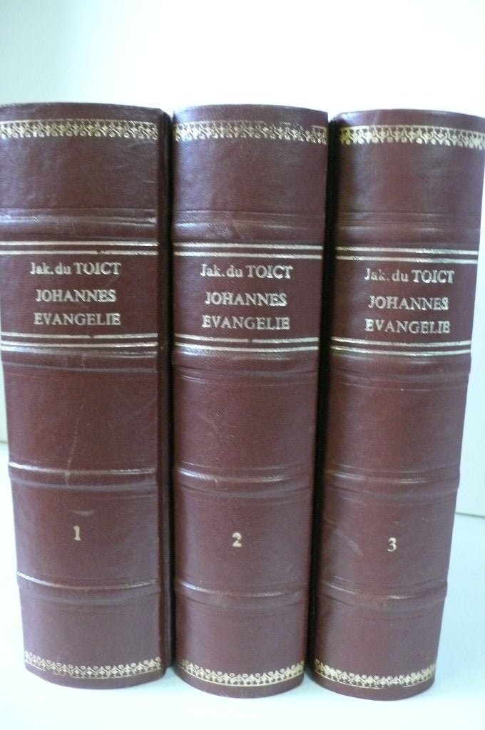 Jakobus du Toict-Het Evanglie van Johannes 3 delen 1725-1727, Ophalen of Verzenden, Gelezen, Christendom | Protestants