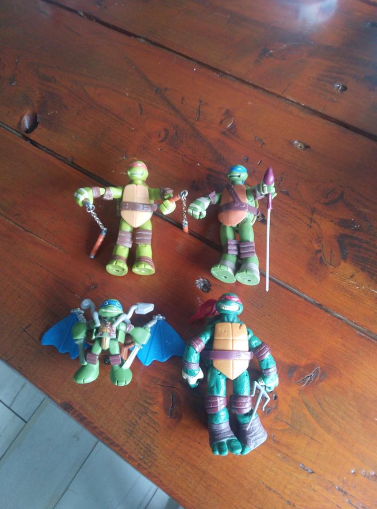 Leuke turtle poppetjes 4 stuks, Ophalen of Verzenden