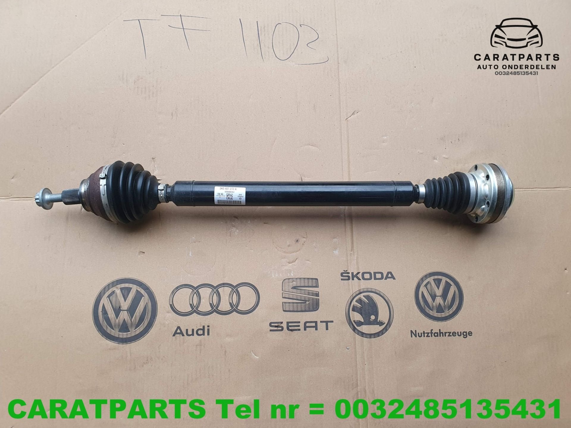 5K0407272A Tiguan cardan Q3 aandrijfas Caddy kardan Golf 6, Gebruikt, Volkswagen AG, Audi, Berliner Ring 2
38440  Wolfsburg, DE