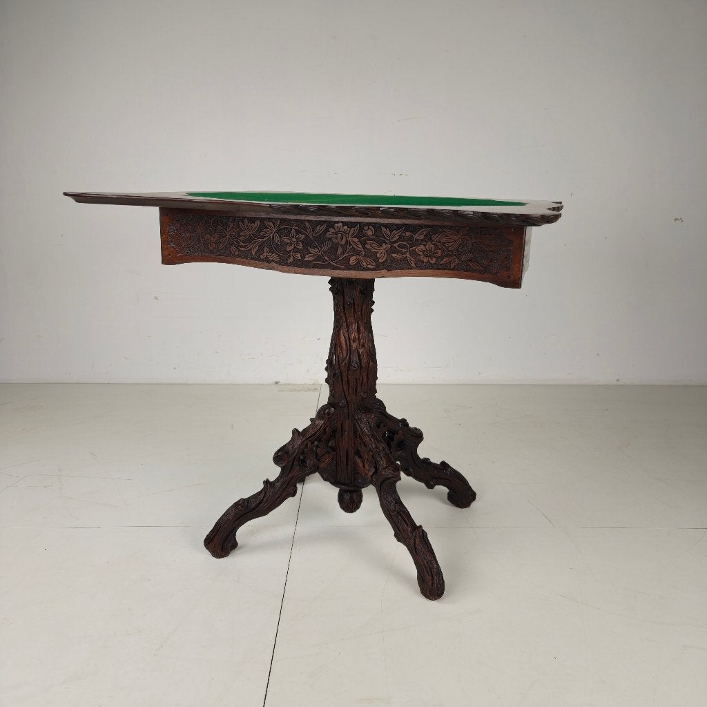 Black Forest Card Table by Horrix – 1880, Ophalen of Verzenden