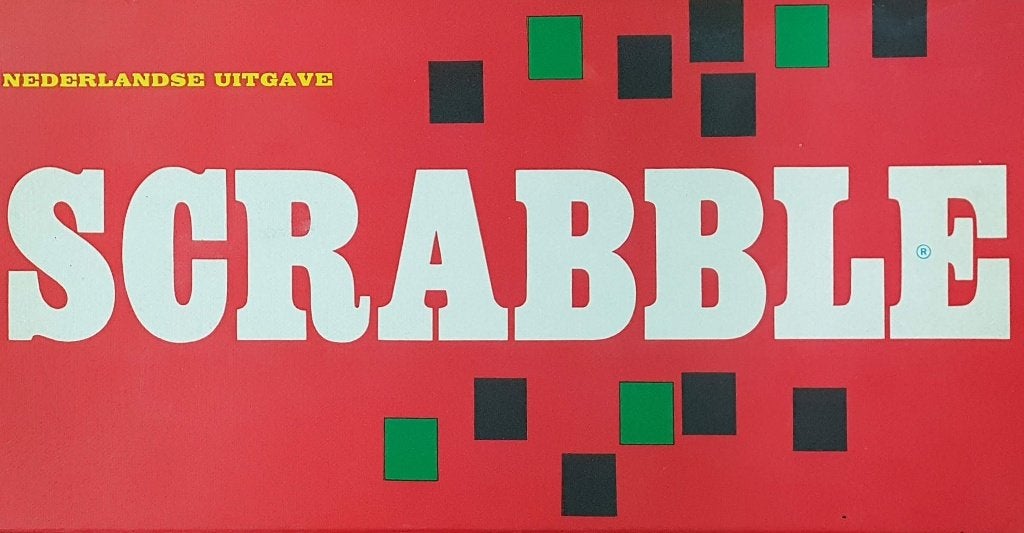 Scrabble met draaitafel, Ophalen of Verzenden, Gebruikt