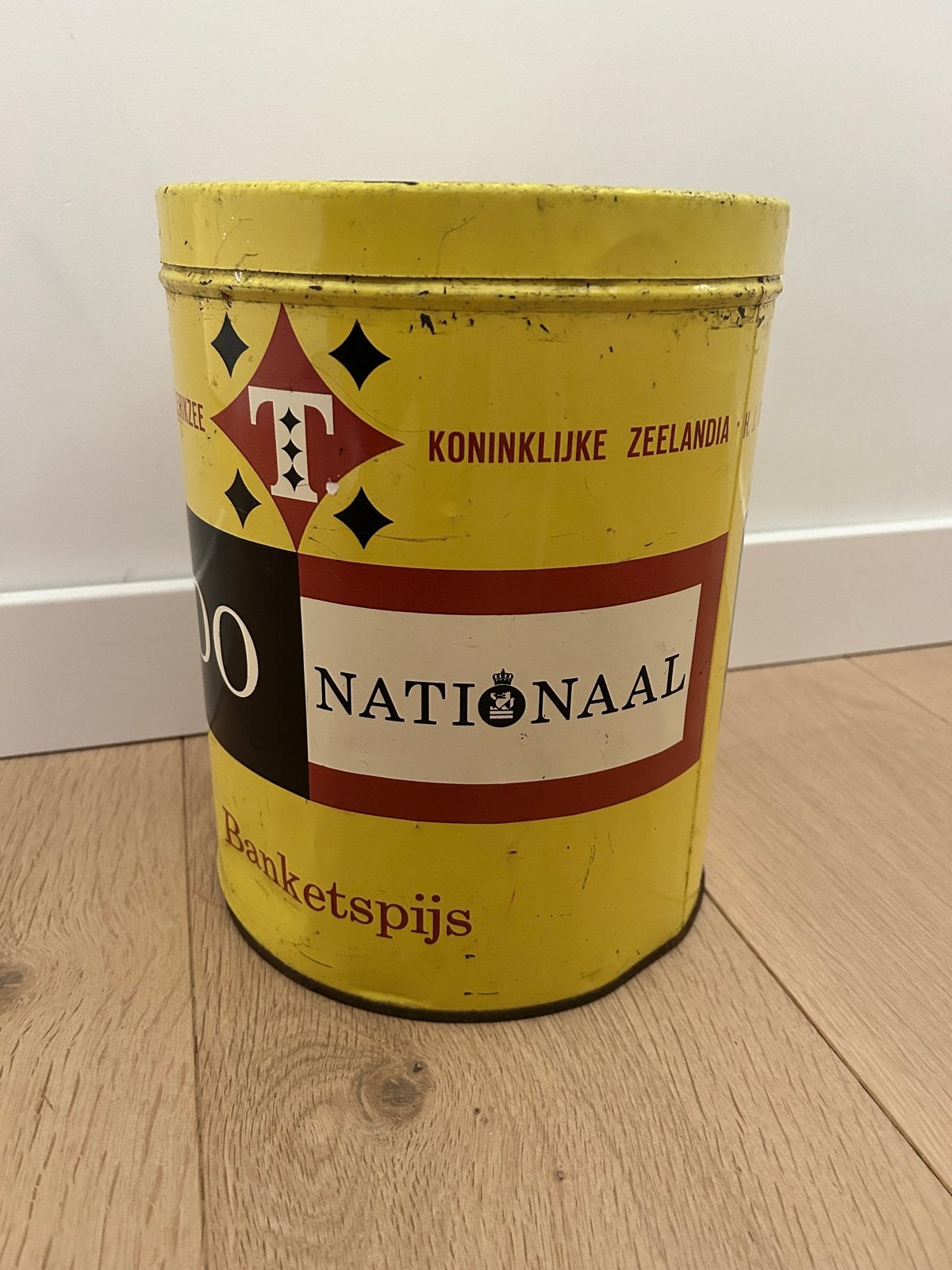 Vintage Tido Nationaal Banketspijs Blik, Ophalen of Verzenden