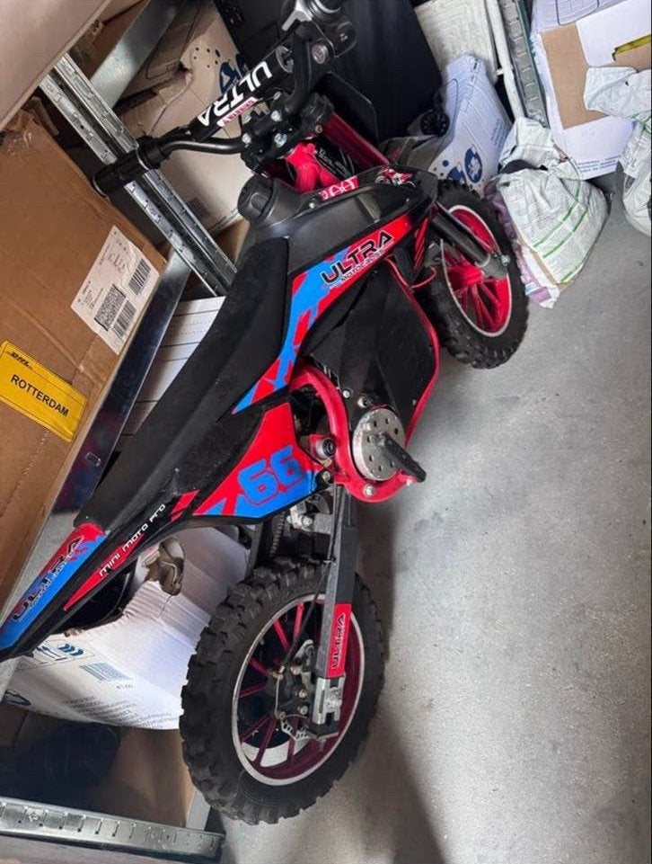 Elektrische Kinder Crossmotor - Zo goed als nieuw, Ophalen, Zo goed als nieuw, Schijfrem, Dirtbike