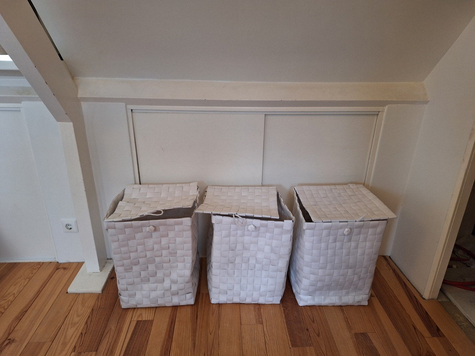 3 witte Hema opbergmanden, wasmand, 50x37x37 cm, Huis en Inrichting, Ophalen of Verzenden