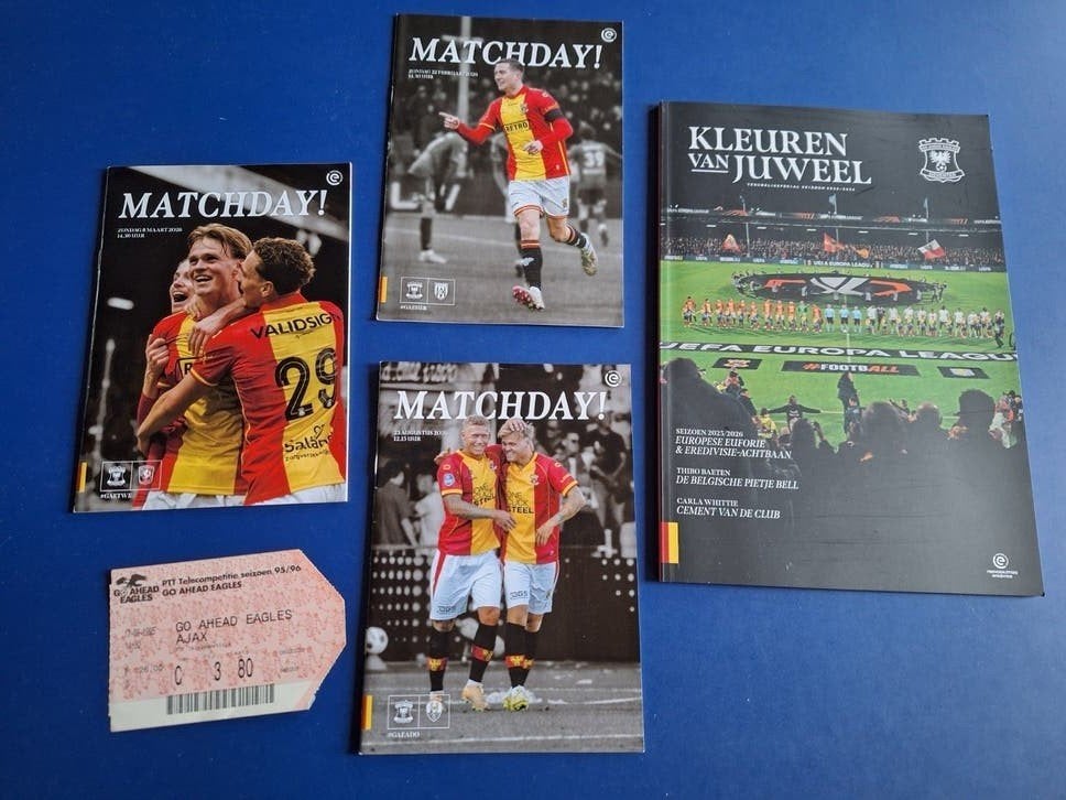 Go Ahead Eagles: special, programmaboekjes, toegangskaart, Boeken, Ophalen of Verzenden, Gelezen, Balsport