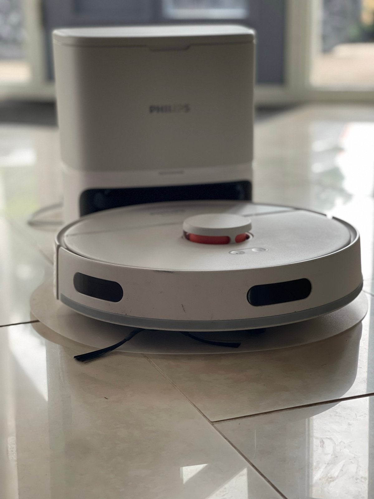 Philips HomeRun Robotstofzuiger XU2100/20 met dweilfunctie, Witgoed en Apparatuur, Stofzuigers, Philips, Automatisch legen, Zo goed als nieuw