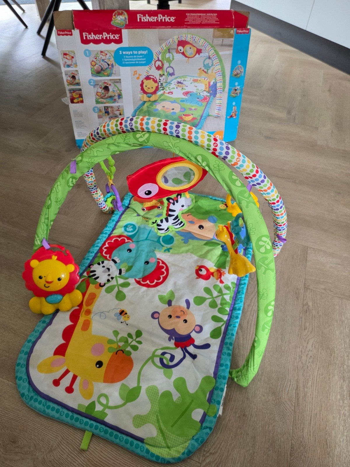Babygym speelmat fisher privé newborn tummy time, Ophalen, Zo goed als nieuw