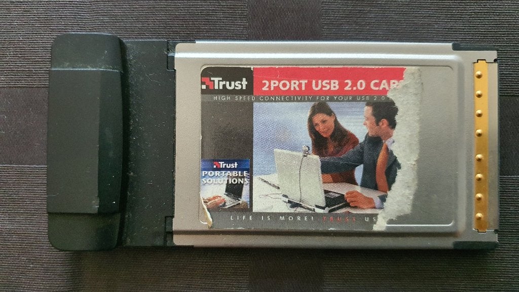 Trust HU-6100p CARDBUS 2 Port USB2 HUB PC Card, Ophalen of Verzenden, Gebruikt