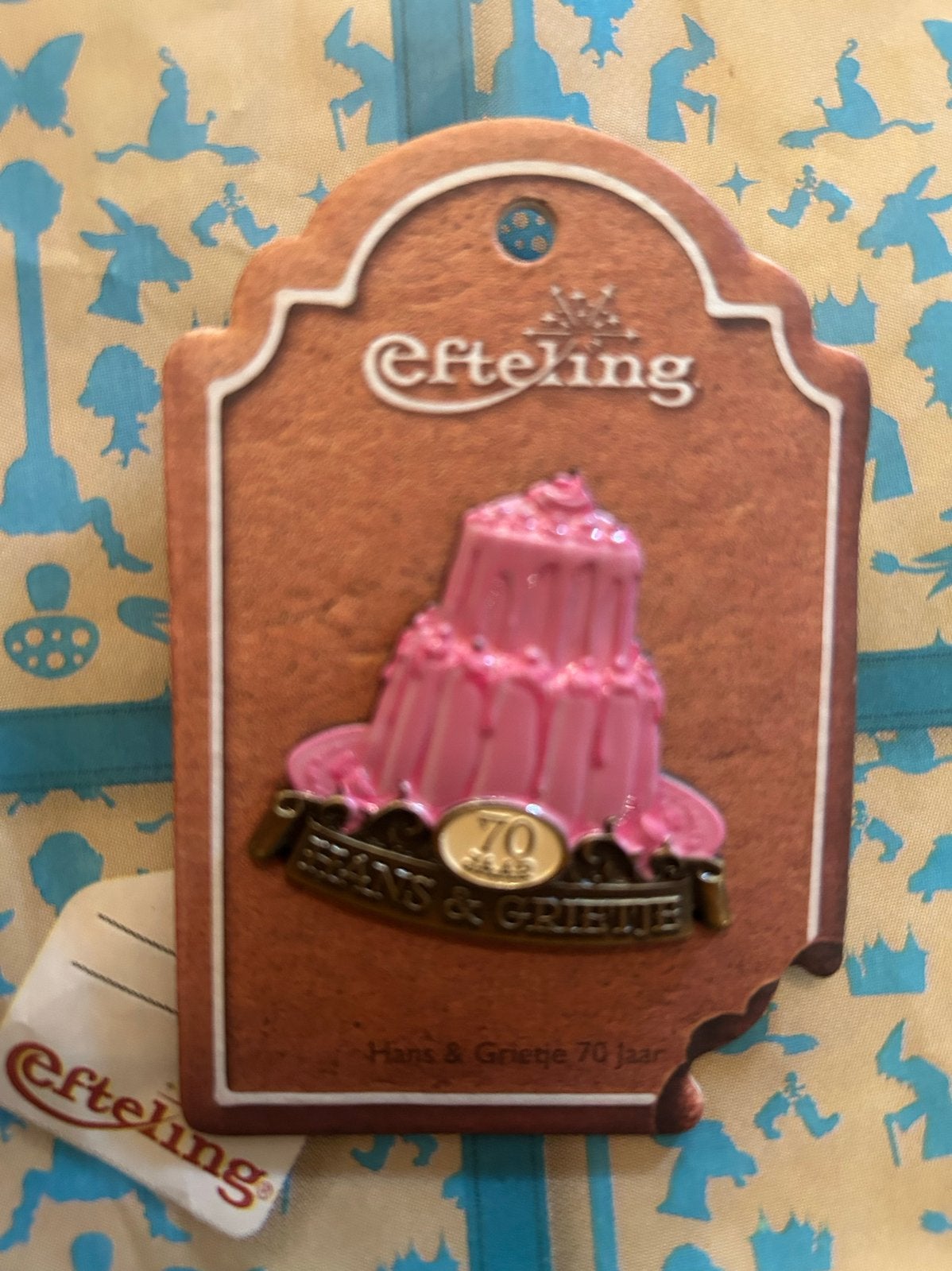 Efteling Hans & Grietje 70 jaar pin, Verzamelen, Efteling, Ophalen of Verzenden, Nieuw, Button of Speldje