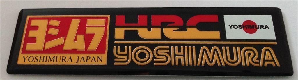 Yoshimura aluminium Uitlaatplaatje #3, Motoren, Accessoires | Stickers, Ophalen of Verzenden