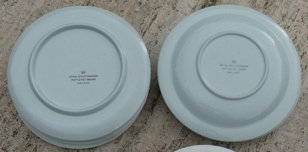 Royal Goedewaagen 5 Dessert Bordjes + 5 Gebaks Bordjes, Ophalen of Verzenden