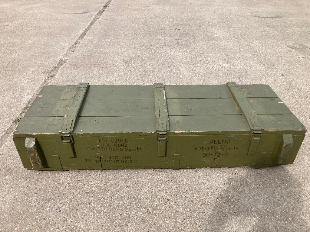 Militaire houten kist munitiekist legerkist, Ophalen, Kist of Geocache, --, Overige gebieden