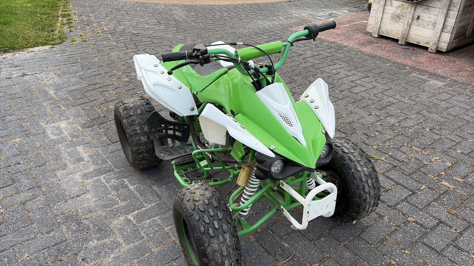 Quad 110cc - Groen/Wit, Ophalen
