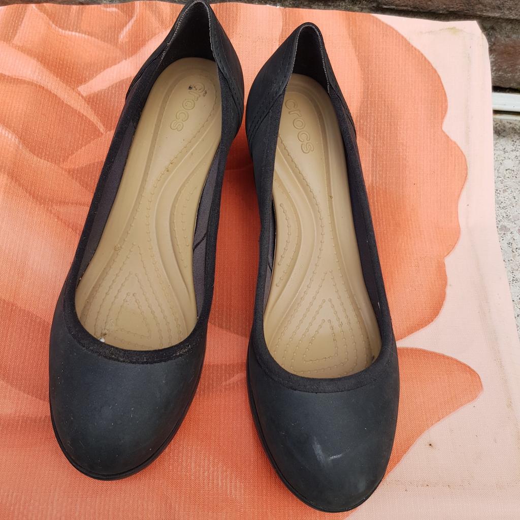 Crocs dames schpenen, Ophalen of Verzenden, Zo goed als nieuw, Zwart, Instappers