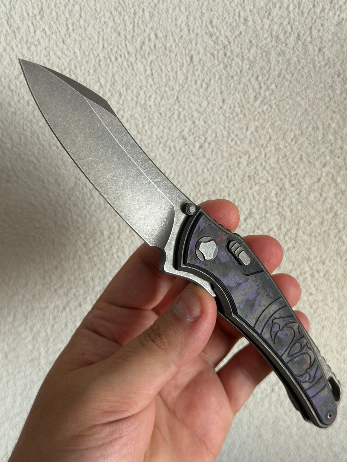 Hawk knife Talon titanium/purple haze, Verzenden, Zo goed als nieuw