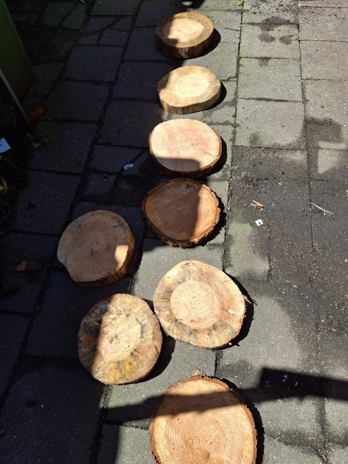 Houten stapstenen voor tuin of pad, Ophalen of Verzenden