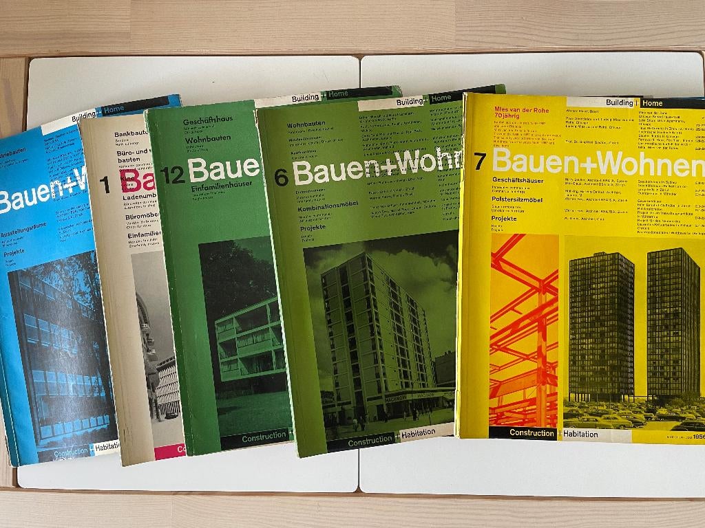 Bauen+Wohnen Tijdschriftencollectie 12x, Boeken, Tijdschriften en Kranten, Ophalen of Verzenden, Zo goed als nieuw, Overige typen