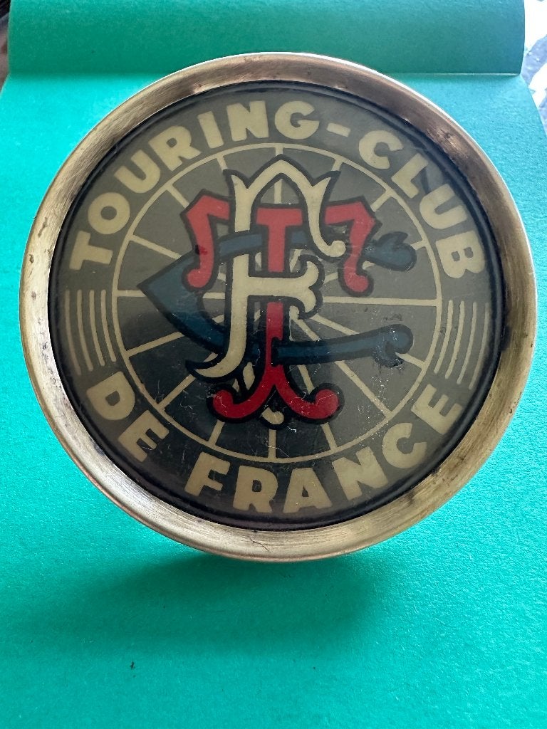 Mooie Touring - Club De France badge. Voor Uw Oldtimer. TCF, Ophalen of Verzenden, Gebruikt, Gebruiksvoorwerp