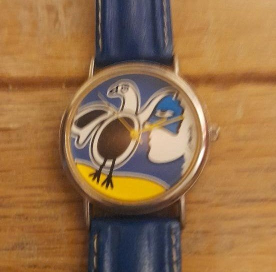 Corneille horloge 1996, Sieraden, Tassen en Uiterlijk, Overige merken, Staal, Polshorloge, Ophalen of Verzenden