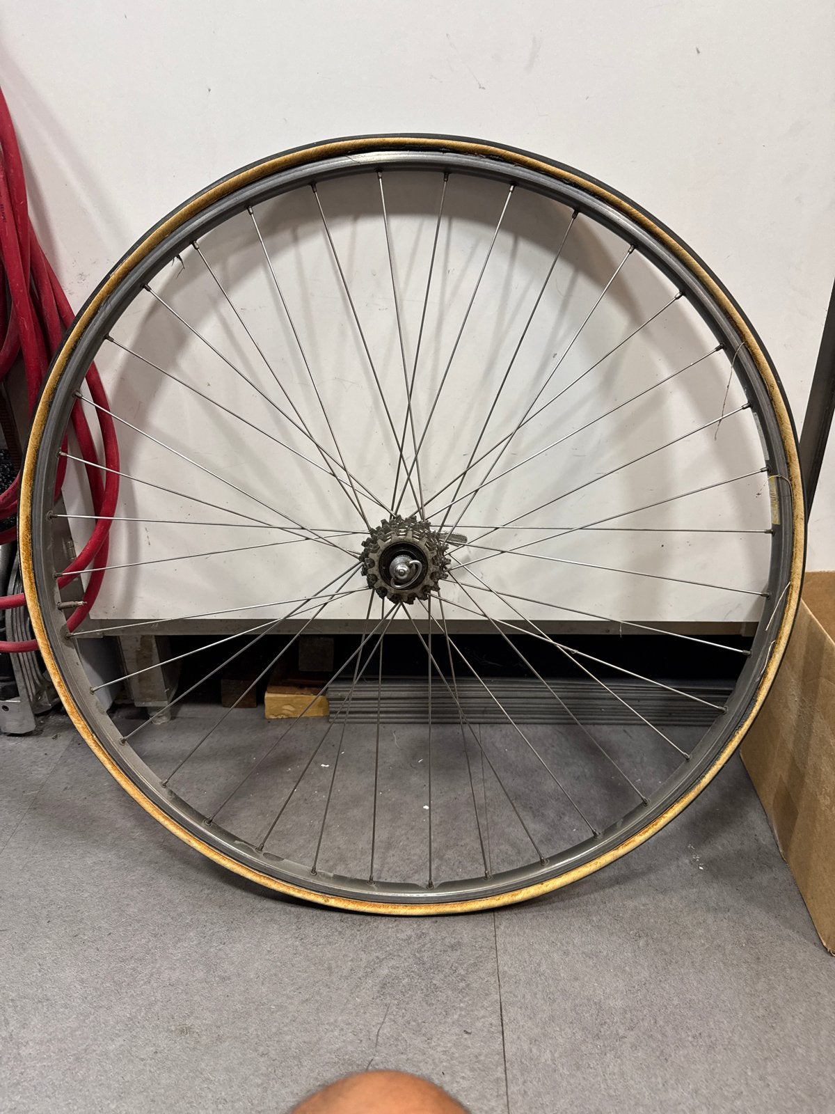 tubevelg  tubular Mavic GP 4  record naaf, Wiel, Gebruikt, Ophalen of Verzenden, Aluminium