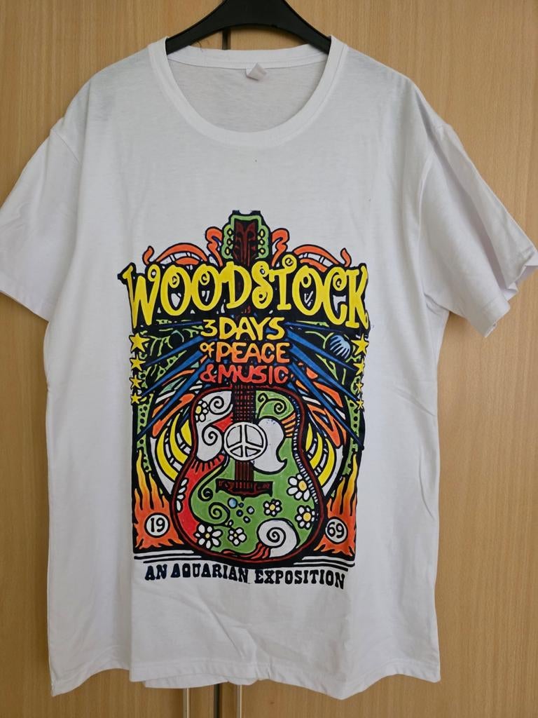 WOODSTOCK t-shirt, Verzenden, Nieuw, Wit