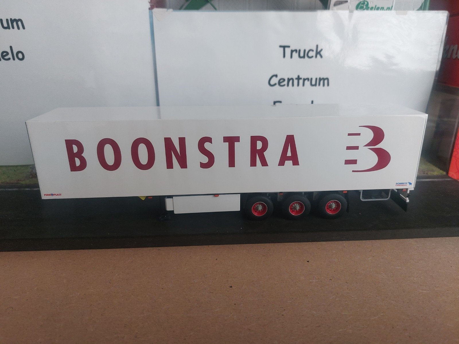 Boonstra box trailer code 3, Hobby en Vrije tijd, Modelauto's | 1:50, Ophalen of Verzenden, Nieuw, Bus of Vrachtwagen, Wsi